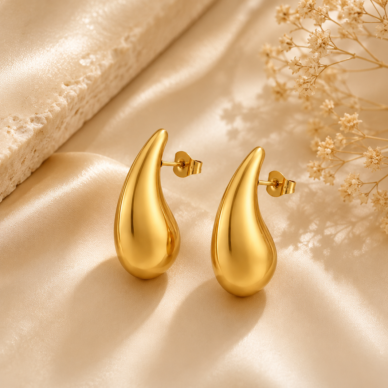 Golden Drop Earrings