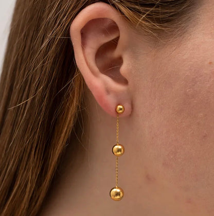 Golden Ball Earrings