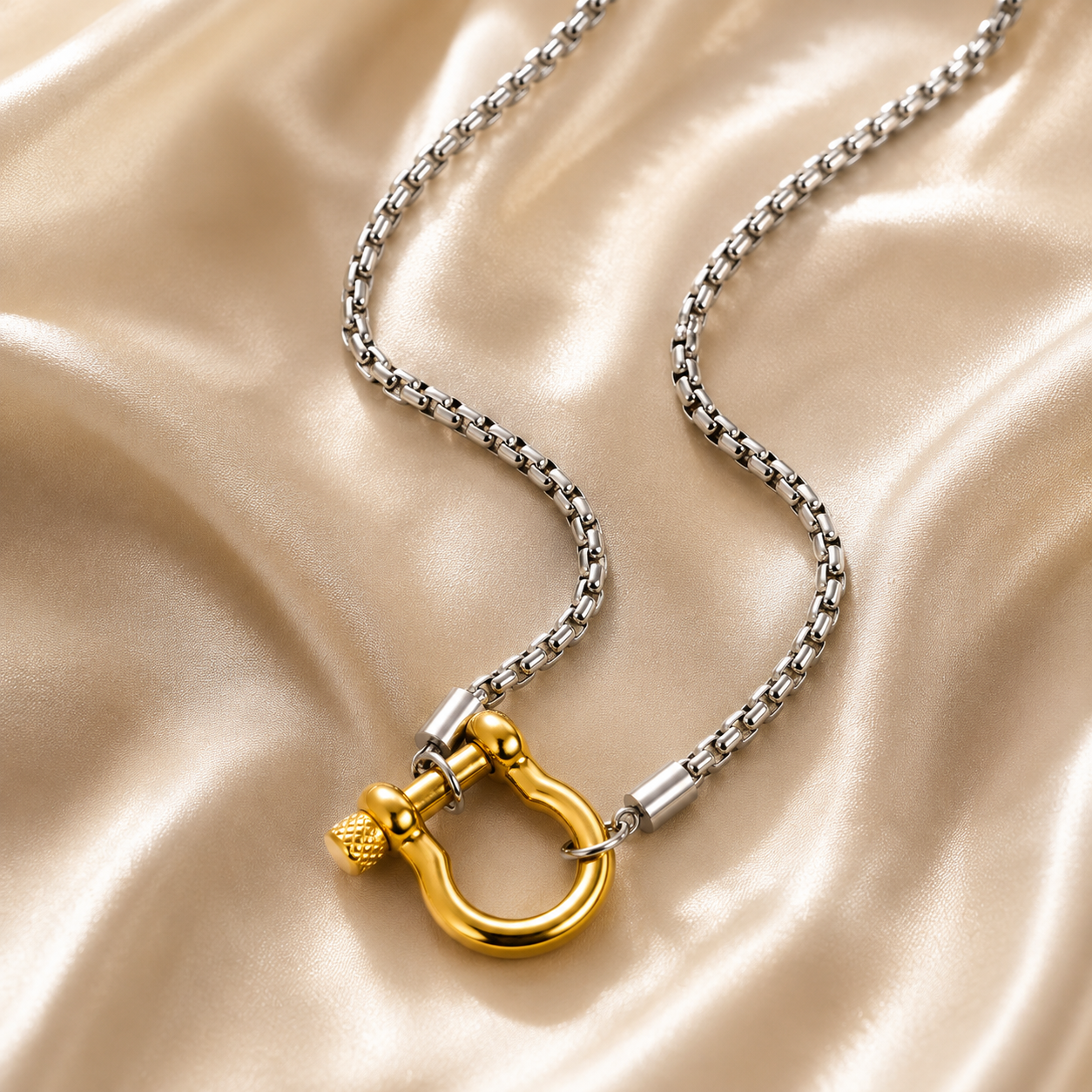 Golden Horseshoe Necklace