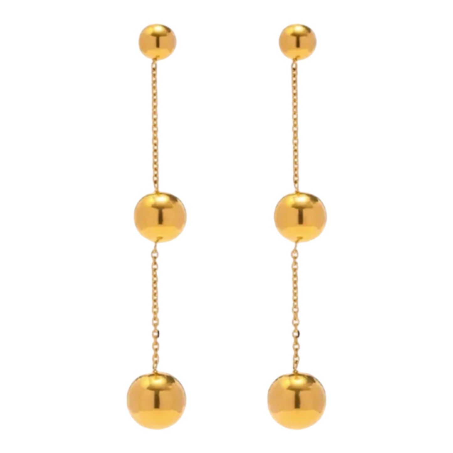 Golden Ball Earrings