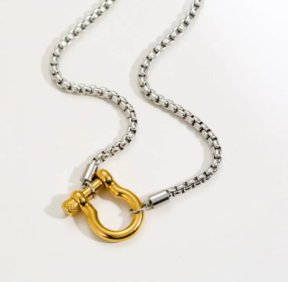 Golden Horseshoe Necklace