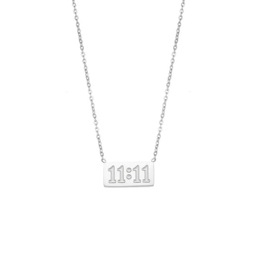 11:11 Silver Necklace