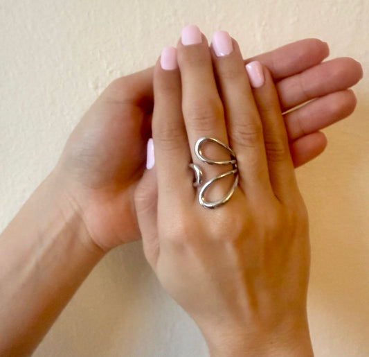 Silver Bloom Ring