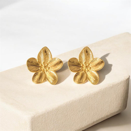 Flower Golden Earrings