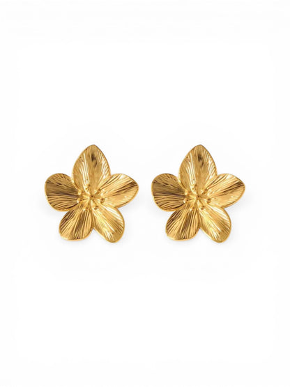 Flower Golden Earrings