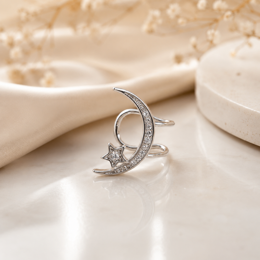 Moon & Star Ear Cuff
