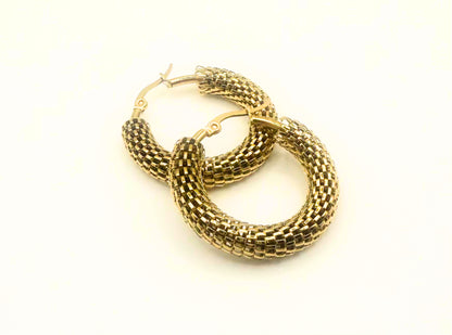 Woven Hoop Earrings