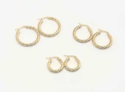 Classic Braided Hoop Earrings