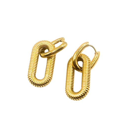 Pendientes Duo Dorados
