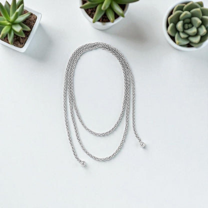 Silver Rope Necklace