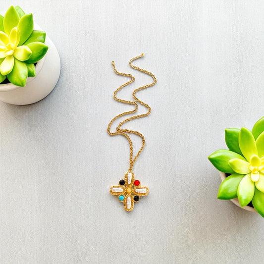Color Cross Necklace
