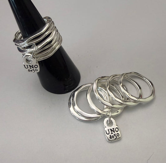 Uno de 50 Silver Ring