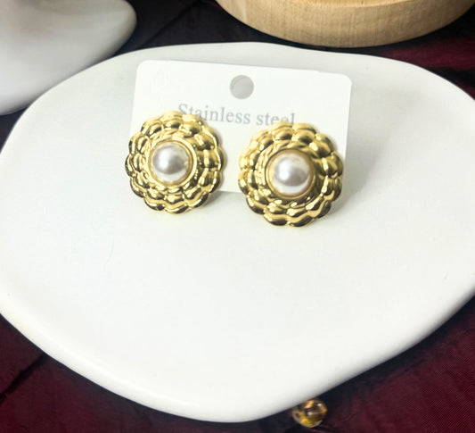 Pendientes de flor de perla
